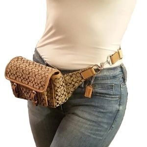 coach signature fanny pack